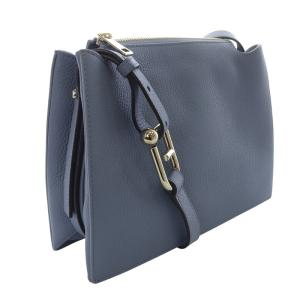 FURLA NUVOLA CROSSBODY ショルダーバッグ ロゴ レザー 水色 ライトブルー WB01275 /SR35