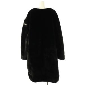 TATRAS LTAT23A4908-L 23AW TAMIL ノーカラー フェイクファーコート 04 ブラック