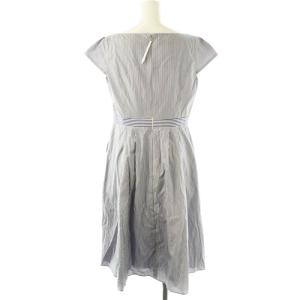 TOCCA 24SS 洗える STRIPE PARTY ドレス ワンピース ロング フレンチスリーブ ストライプ 4