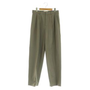 コットンタックスラックス パンツ テーパード タック S グレー /MY OS