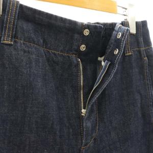 MACPHEE オーガニックコットンデニム ワイドクロップドパンツ ジーンズ 36 紺 ネイビー 12-04-31-04136