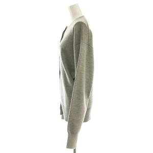 AP STUDIO wool C/N cardigan カーディガン ニット クルーネック F グレー /AT OS