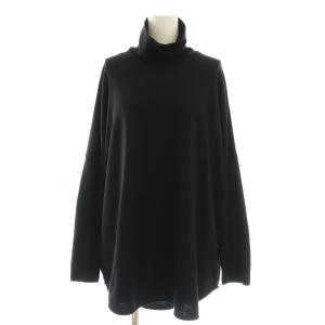 THEBIGSMOKE ルーズハイネックトップス プルオーバー ニット セーター オーバーサイズ 黒 ブラック