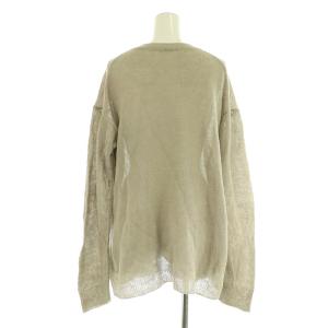 Deuxieme Classe 25SS Fascinating ニット セーター 長袖 リネン混 グレー /MY OS