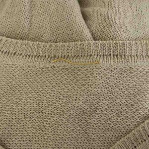 Deuxieme Classe 25SS Fascinating ニット セーター 長袖 リネン混 グレー /MY OS