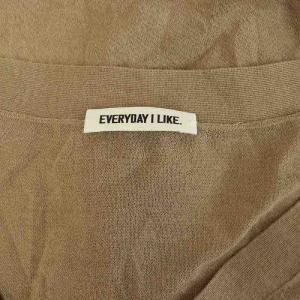 EVERYDAY I LIKE 24SS VOILE Vネック ニットカーディガン 長袖 シアー ベージュ /MY OS