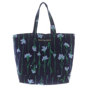 PERUSKASSI VIIVAKUKKA キャンバス トートバッグ ハンドバッグ 紺 ネイビー /SR