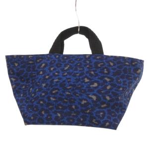 Hervé Chapelier レオパードミニハンドバッグ ランチ 青 ブルー /JS SH