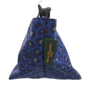 Hervé Chapelier レオパードミニハンドバッグ ランチ 青 ブルー /JS SH