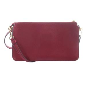 COACH ノア ポップアップ メッセンジャー カラーブロック ショルダーウォレット ロゴ レザー ピンク /SR