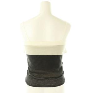 SNIDEL 25SS Sustainableツイストニットビスチェ F 白 グレー 黒 /MI OS SH