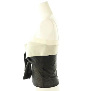 SNIDEL 25SS Sustainableツイストニットビスチェ F 白 グレー 黒 /MI OS SH