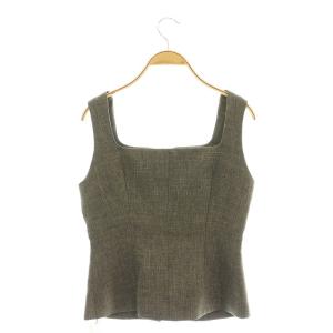 SNIDEL 25SS ジレトップス ブラウス ノースリーブ F 茶 ブラウン /AT OS SH