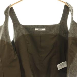 SNIDEL 25SS ジレトップス ブラウス ノースリーブ F 茶 ブラウン /AT OS SH