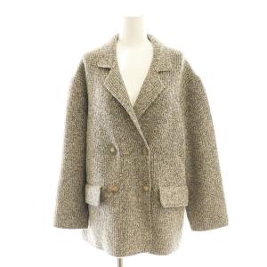 24AW ニットジャケット テーラード F ベージュ /AT OS SH