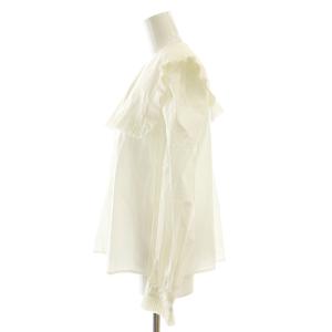 sea NEW YORK プリーツ セーラーカラーブラウス S 白 /MI OS