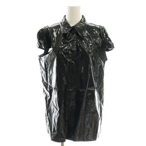 半袖シャツ シルク ビニール 40 黒 ブラック /SS OS