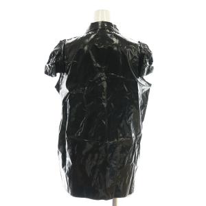 N°21 半袖シャツ シルク ビニール 40 黒 ブラック /SS OS
