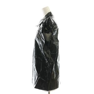 N°21 半袖シャツ シルク ビニール 40 黒 ブラック /SS OS