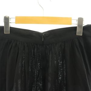 sea NEW YORK スカート 装飾 ロング フレア コットン 2 黒 ブラック /SS OS