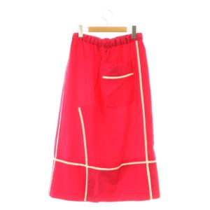 MARNI シルク スカート フレア ミモレ ロング 38 ピンク /AT OS