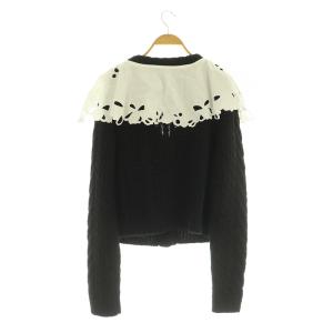 Cecilie Bahnsen Milo 襟付きカーディガン M/L ブラック