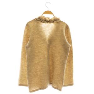 45rpm フロート縮絨 フリル カーディガン ニット 長袖 ウール 2 ベージュ /NR OS