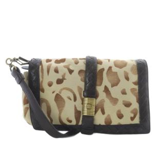 ショルダーバッグ イントレチャート×ハラコ アイボリー 189311