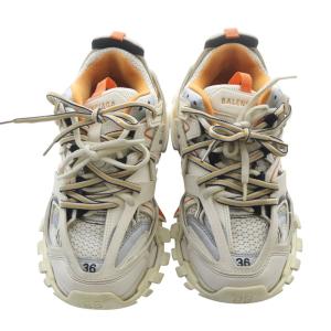 BALENCIAGA Track Trainers スニーカー 24cm オレンジ アイボリー 542436