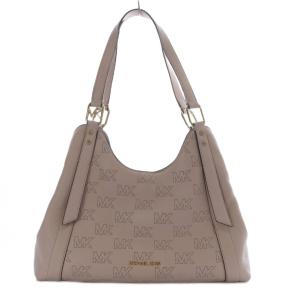 23年 ARLO LARGE MK柄 レザー トートバッグ ピンク 35S3GW7L7I /YO25