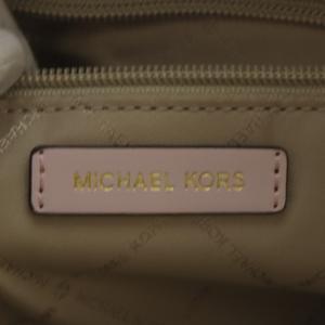 MICHAEL KORS 23年 ARLO LARGE MK柄 レザー トートバッグ ピンク 35S3GW7L7I /YO25