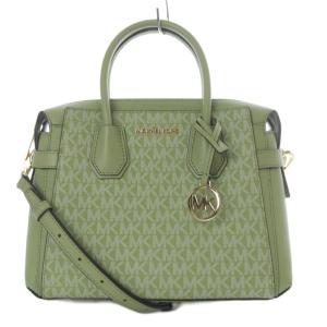 24年 MERCER トップジップ ベルテッド サッチェル スモール MKシグネチャー ハンドバッグ ショルダーバッグ