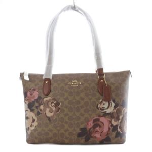 ギャラリー トート バッグ シグネチャー ローズプリント ブラウン CZ180
