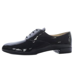 PRADA パテントレザー レースアップシューズ 37 ブラック /YO23