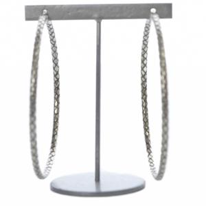 CELINE フープピアス シルバーカラー