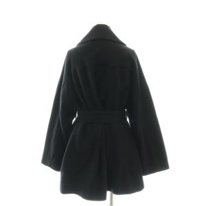 YOKO CHAN YOKOCHAN 24AW ショールカラーラップコート F ブラック YCC-324-217