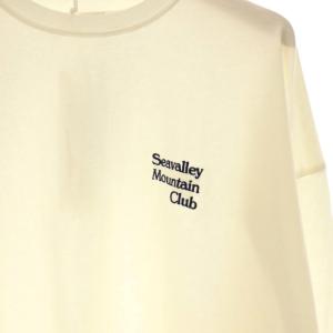 SEA Seavalley Mountain Club カットソー Tシャツ 長袖 オーバーサイズ 2 ホワイト