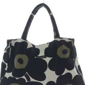 marimekko pieni unikko トートバッグ ハンドバッグ 白 ホワイト 黒 ブラック /SR