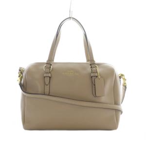 ペイトン レザー ベネット ミニ サッチェル 2WAYバッグ ハンド ショルダー チャーム付 ベージュ