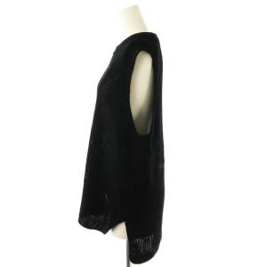 EVERYDAY I LIKE 24SS Polite ニット ベスト ブラック /ES OS