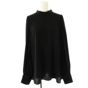 24SS ボウタイブラウス 長袖 ブラック /ES OS