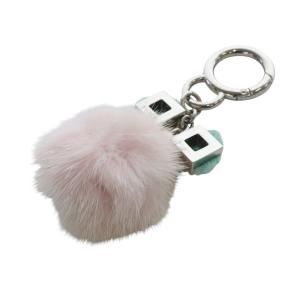 CHICK ミンクファー バッグチャーム ピンク /SR40 OH