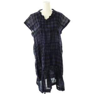 イッセイミヤケ⭕️美品　希少　とろみワンピース　イレギュラーヘム　黒　完売　高級 楊柳刺繍イレヘムワンピース[品番：MKSW0013356]｜MERCURYDUO