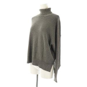 Aveniretoile 24AW 裾スリットタートルネックニット カットソー 36 グレー /MI OS