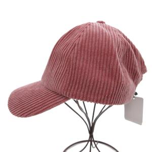 Ron Herman キャップ 帽子 コーデュロイ Rロゴ 6パネル ピンク /JS