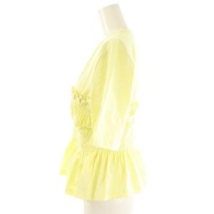 Cecilie Bahnsen VILDE TOP Tシャツ カットソー 半袖 S イエロー /HK OS