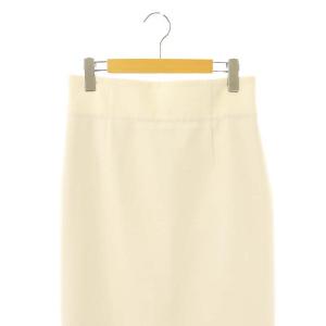 NOBLE 24SS ジャージーライクカラータイトスカート マキシ ロング 40 アイボリー /AT OS