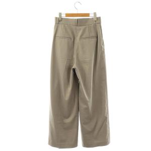 NOBLE 24SS エステルツイルストレッチスラックスパンツ ストレート タック 38 グレー /AT OS