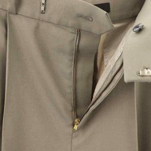 NOBLE 24SS エステルツイルストレッチスラックスパンツ ストレート タック 38 グレー /AT OS