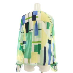 PINKY&DIANNE 24SS カラーブロックプリントブラウス 38 マルチカラー /SS OS